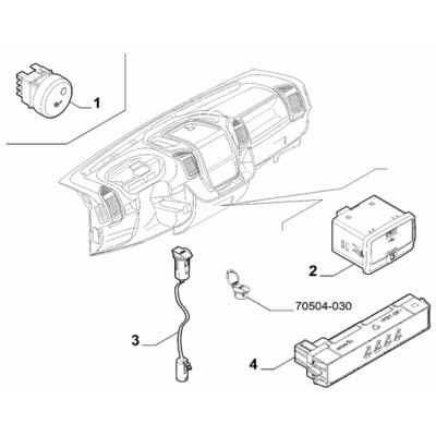 FIAT Ducato 2006-2020 Various Control Push Buttons And Switches Connection