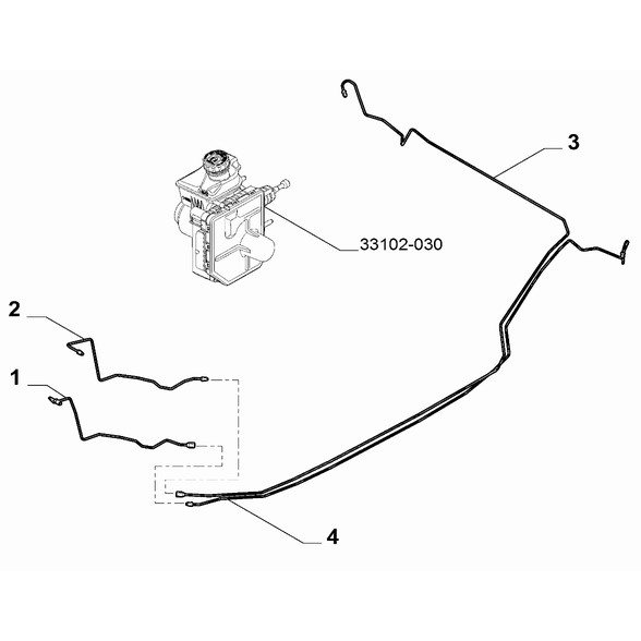 FIAT 500e 2013-Present Hydraulic Brake System Pipe