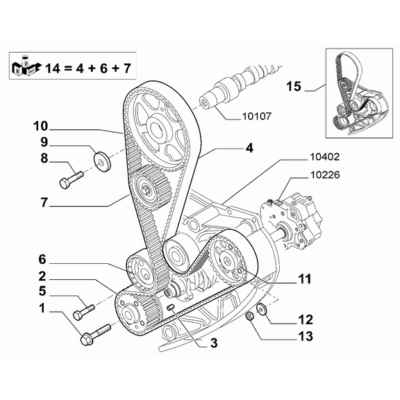 FIAT Ducato 2006-2020 Camshaft Drive Nut