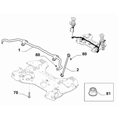 FIAT Doblo 2023-Present Front Suspension Torsion Bar