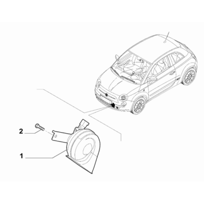 FIAT 500 2016-Present Signalling Devices Screw
