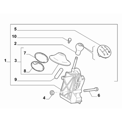 FIAT Abarth 595 2012-Present Transmission Outer Controls Nut