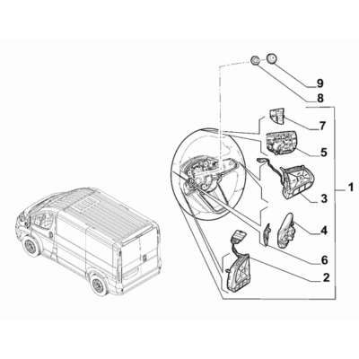 FIAT Ducato 2021-Present Steering Gear Switch Panel