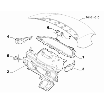 FIAT 500L 2012-2022 Insulation And Padding Pad