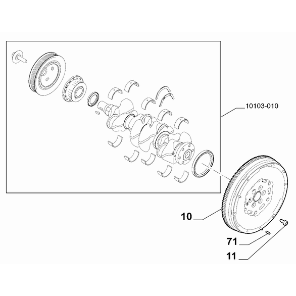 FIAT Doblo 2023-Present Crankshaft And Flywheel Pin