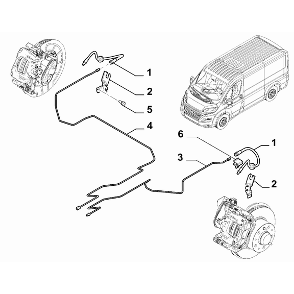 FIAT Ducato 2021-Present Hydraulic Brake System Pipe