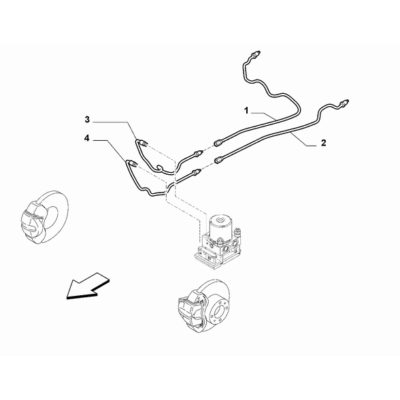 FIAT 500L 2012-2022 Hydraulic Brake System Pipe