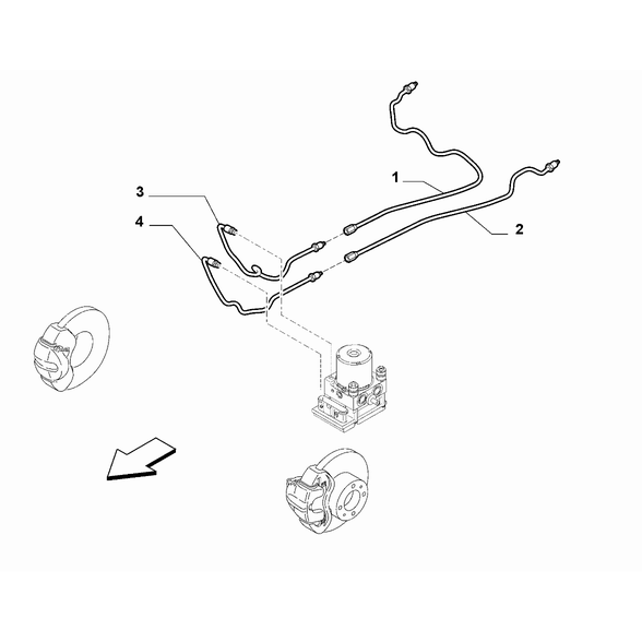 FIAT 500L 2012-2022 Hydraulic Brake System Pipe