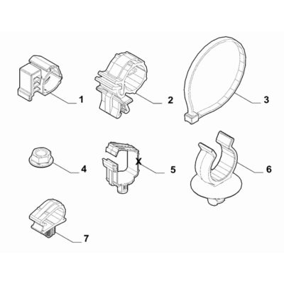 FIAT 500X 2016-Present Cable Set Fixings Nut