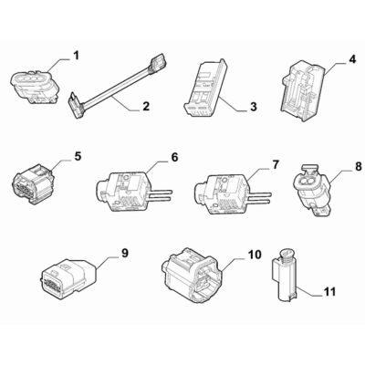 FIAT 500e 2013-Present Cable Assembly Connectors Connector Kit