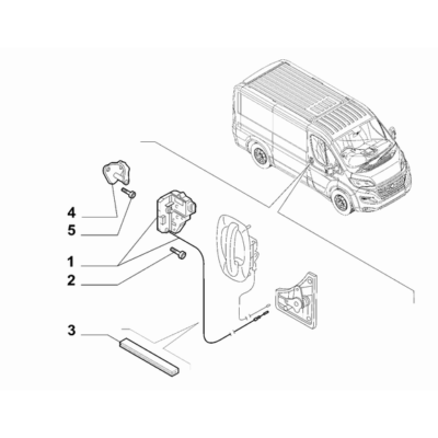 FIAT Ducato 2006-2020 Sliding Doors Screw