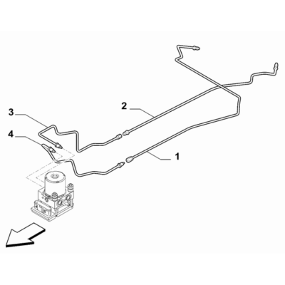 FIAT Abarth 595 2012-Present Hydraulic Brake System Pipe