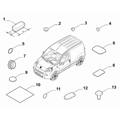 FIAT Fiorino 2007-2021 Insulation And Padding Plug