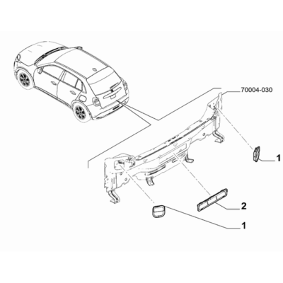 FIAT 600 2023-Present Air Filters And Lids Ornament