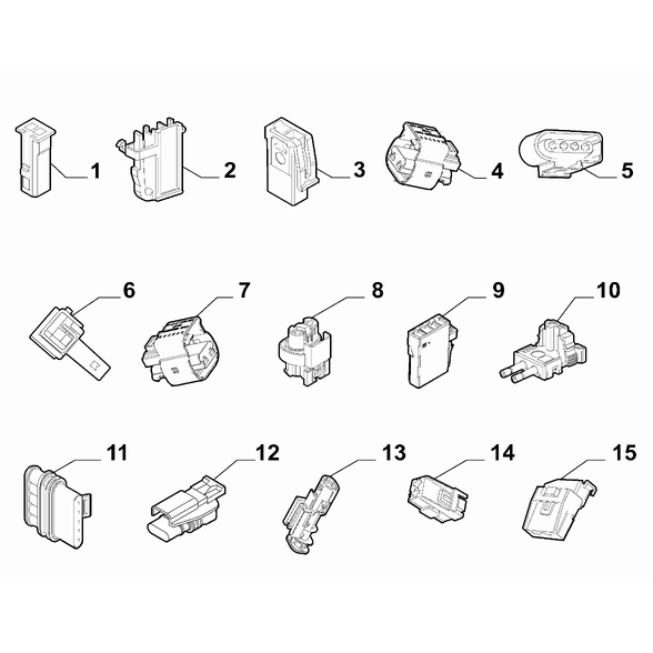 FIAT Abarth Punto Evo 2010-2013 Cable Assembly Connectors Connector Kit