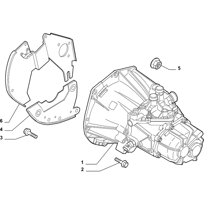 FIAT 500 2007-2016 Gearbox Cover