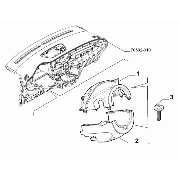 FIAT 500e 2013-Present Instrument Panel Protection