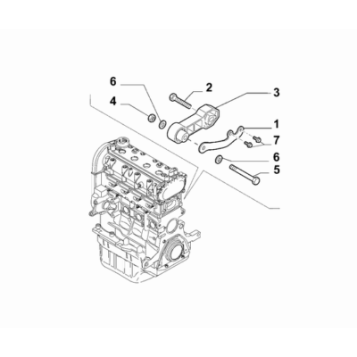 FIAT Abarth 595 2012-Present Power Plant Suspensions Support