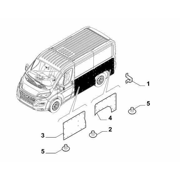 FIAT Ducato 2006-2020 Trimming (Panels) Button