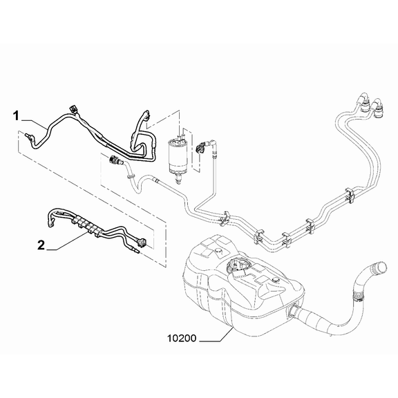 FIAT Ducato 2021-Present Fuel Tank Pipeline Hose