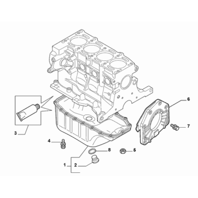 FIAT Abarth 595 2012-Present Oil Cap And Base Cover Nut