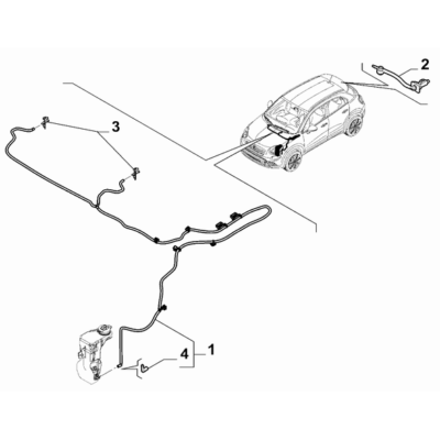 FIAT 500X 2016-Present Windscreen Wiper Connection