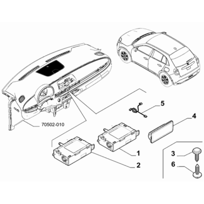 FIAT 600 2023-Present Car Radio Devices Connect