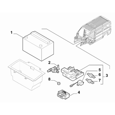 FIAT Ducato 2006-2020 Battery Electronic Control Unit