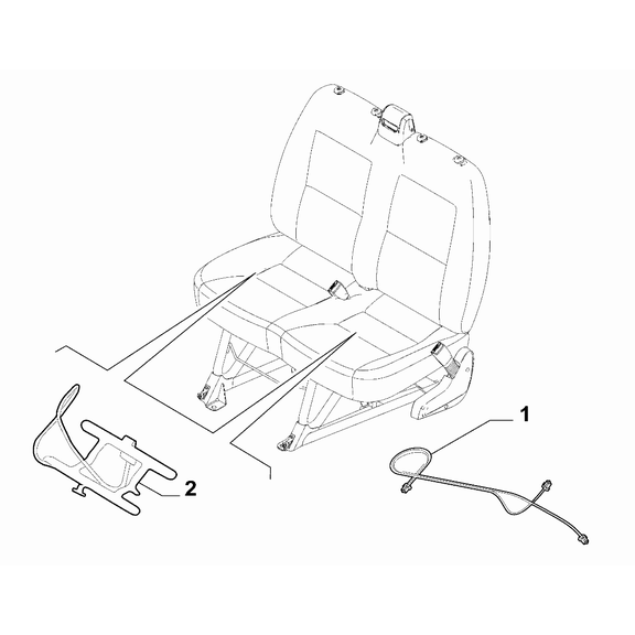 FIAT Ducato 2006-2020 Front Seats Electric Cable