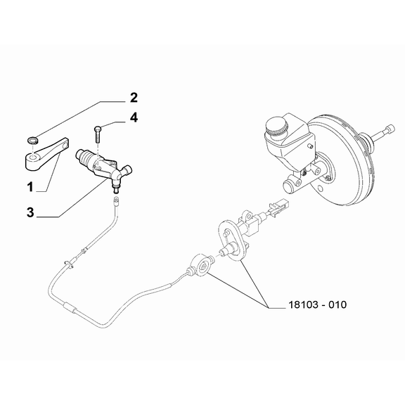 FIAT Fiorino 2007-2021 Clutch Release Hydraulic Control Lockring