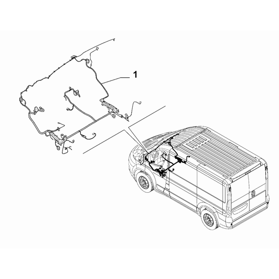 FIAT Ducato 2021-Present Cable Set (Rear Part) Cable Harness