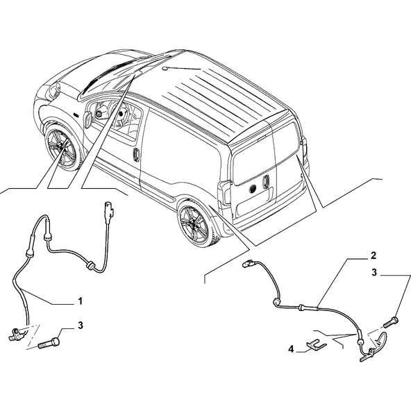 FIAT Fiorino 2022-Present Hydraulic Brake System Sensor