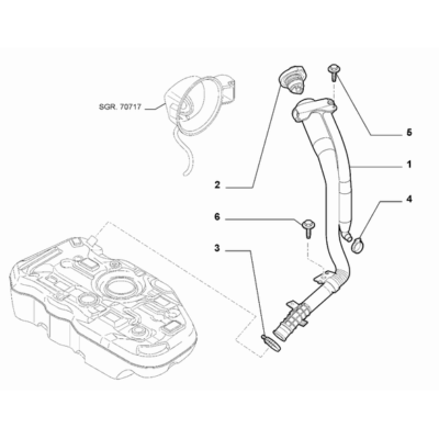 FIAT Abarth Punto Evo 2010-2013 Fuel Tank Screw