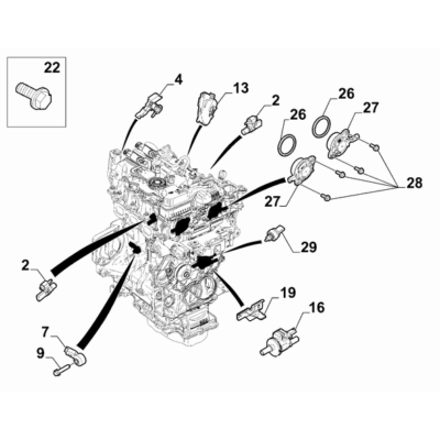 FIAT 600 2023-Present Fuel Injection System Shield