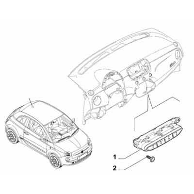 FIAT 500e 2013-Present Transmission Outer Controls Screw