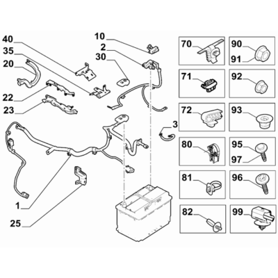 FIAT Doblo 2023-Present Battery Seal Gasket