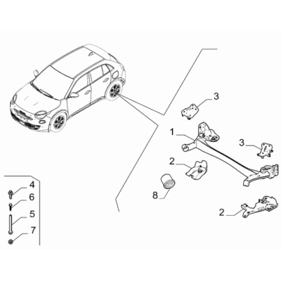 FIAT 600 2023-Present Rear Suspension Protection