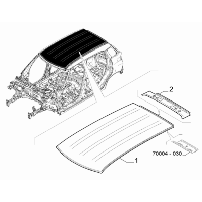 FIAT 500L 2012-2022 Bodyshell, Panels (Central Part) Crossrail