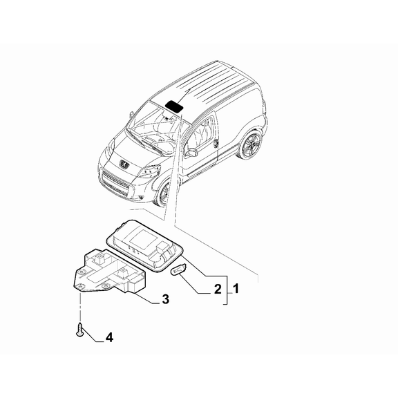 FIAT Fiorino 2022-Present Inner Lighting Screw