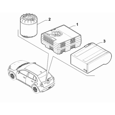 FIAT 600 2023-Present Tools Bottle For Tires