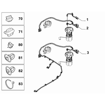 FIAT Doblo 2023-Present Cable Set (Rear Part) Electric Cable