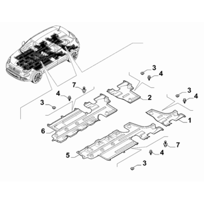FIAT 500X 2016-Present Guards Nut
