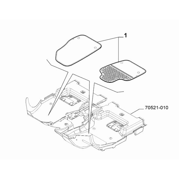 FIAT 500L 2012-2022 Passenger Side Mat Set Of Mats