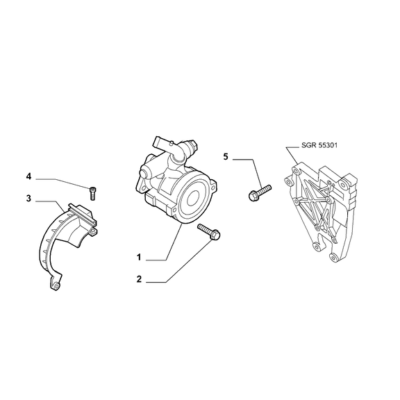 FIAT Fiorino 2022-Present Power Steering Pump Screw And Washerassy