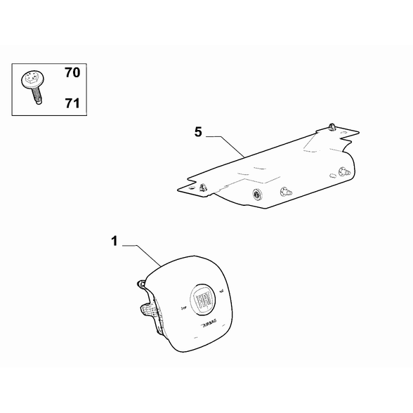 FIAT Doblo 2023-Present Air-Bag Devices Screw