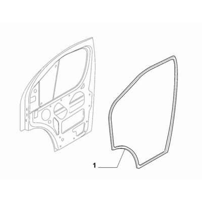 FIAT Ducato 2021-Present Side Front Doors Rubber Weather_Strip