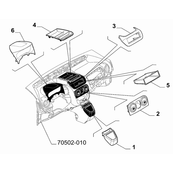 FIAT Fiorino 2007-2021 Instrument Panel Covering