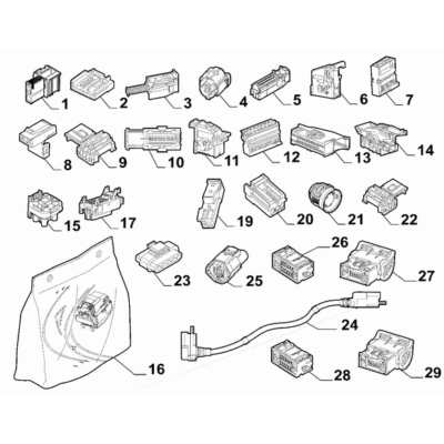FIAT Ducato 2021-Present Cable Assembly Connectors Connector Kit