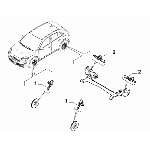FIAT 600 2023-Present Hydraulic Brake System Sensor