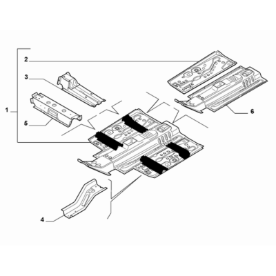 FIAT Abarth Punto Evo 2010-2013 Floor Pannel Crossrail